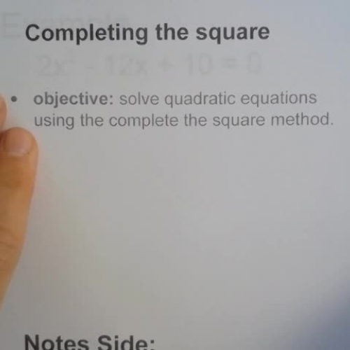 Complete the Square