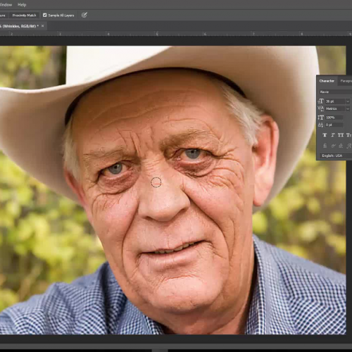 Photoshop - Spot Healing Brush Demo