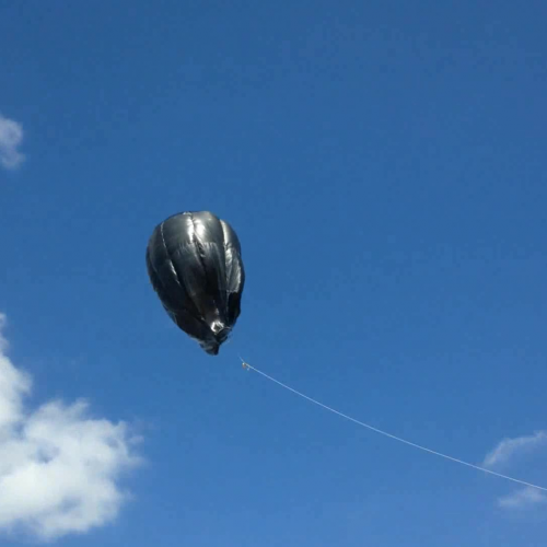 Solar Powered Hot Air Balloon - On Ground Camera.