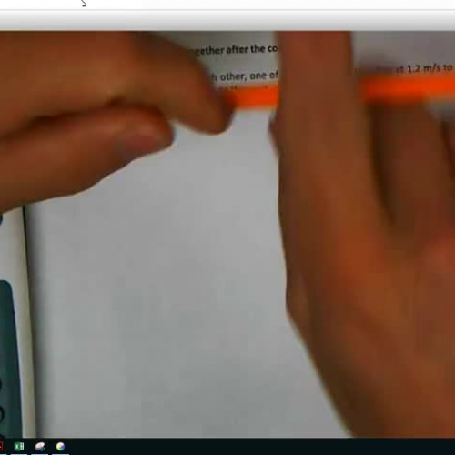 Inelastic Collisions Practice Problem