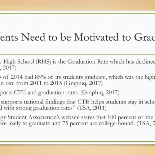 Technology Student Association Contributes to Graduation Rates