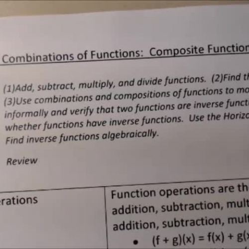 Trig P.9 Notes Video #1 - Compostions of functions