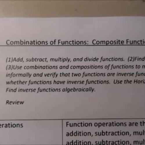 Trig P 9 Notes Video #2 Inverse Functions Verify and Find