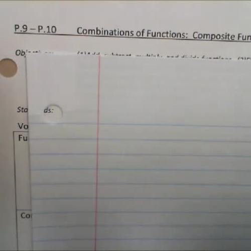 Trig P.9 Video #1 - Combinations and Composition of Functions