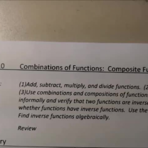 Trig P.10 Notes Video #2 Inverse functions cont