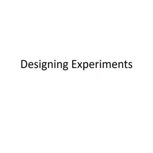 Biology Experimental Design