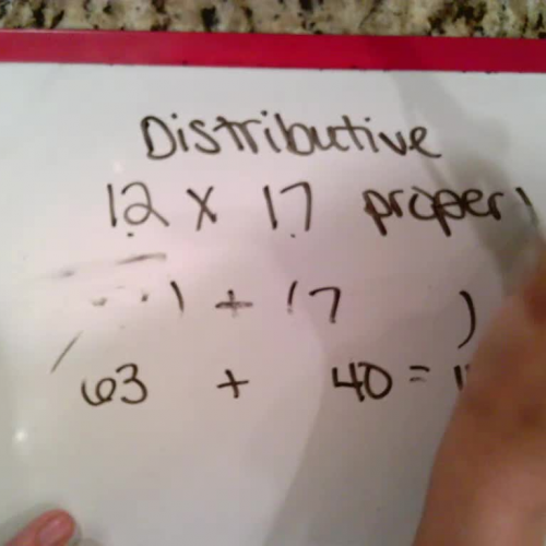 Multiplication using Distributive Property