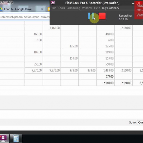 Completing the Worksheet