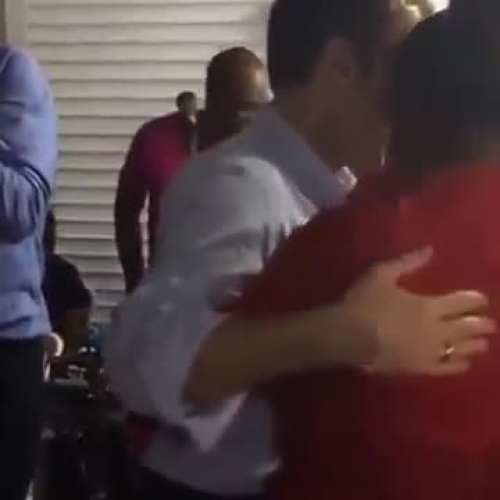 The President of France Dancing