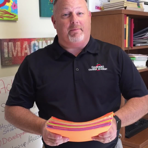 Governors Charter Academy Knightly Stamps awards 1st 9-weeks 2017