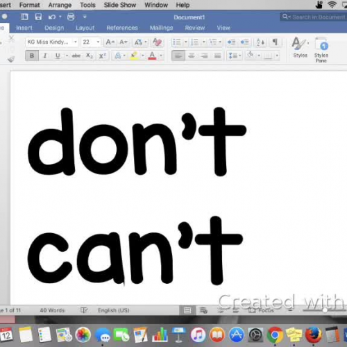 Spelling Words of the Week