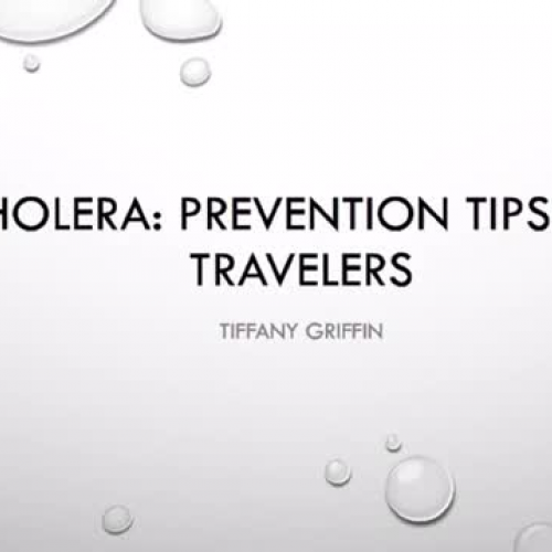 HTL555 Public Service Health Announcement: Cholera