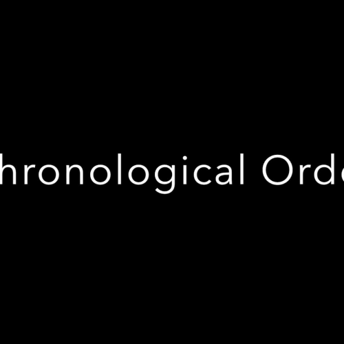 Chronological Order 