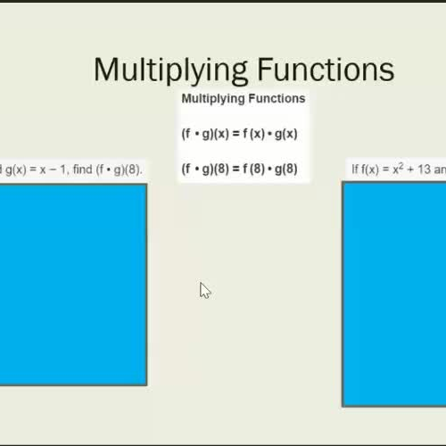 Multiply two functions and relate the result