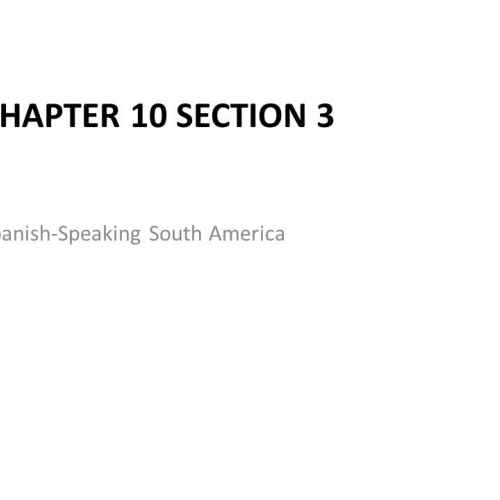 Chapter 10 Sections 3 and 4