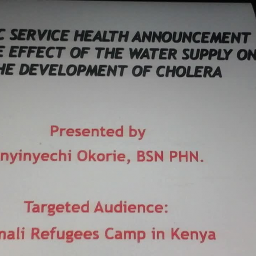 PUBLIC SERVICE HEALTH ANNOUNCEMENT 