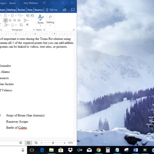 Texas Revolution Hypertext Map