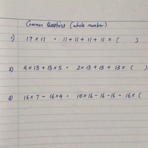 Common questions for Whole Numbers