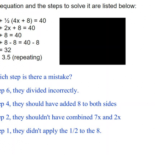 Justifying Linear Equations