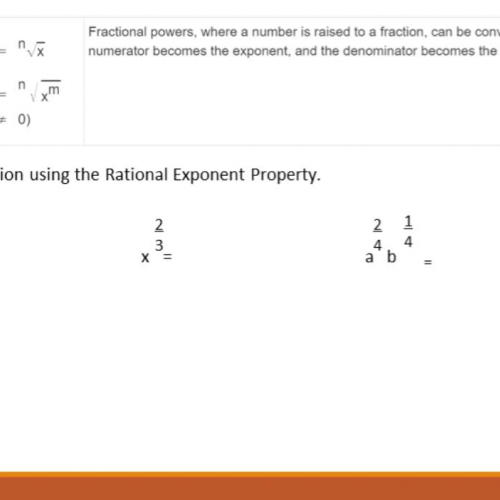 Rational exponent property