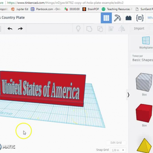 How to change font in tinkercad