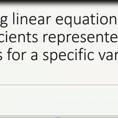 Solve a linear equations with coefficients represented by letters for a specific variable