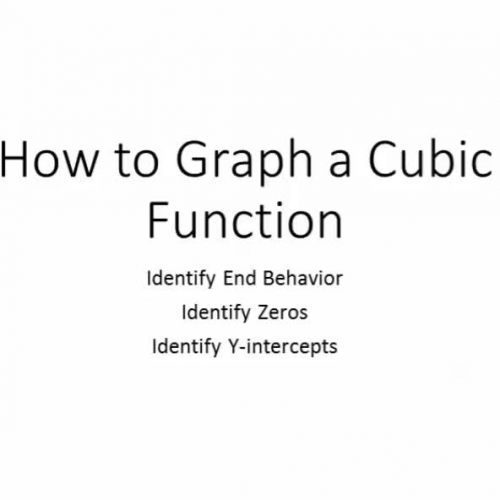 How to graph a cubic function