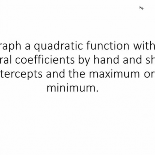 How to graph a quadratic function