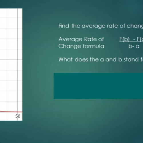 Find average rate of change from a graph video 1