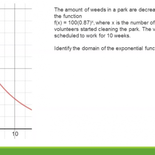 Domain of exponential function video 2