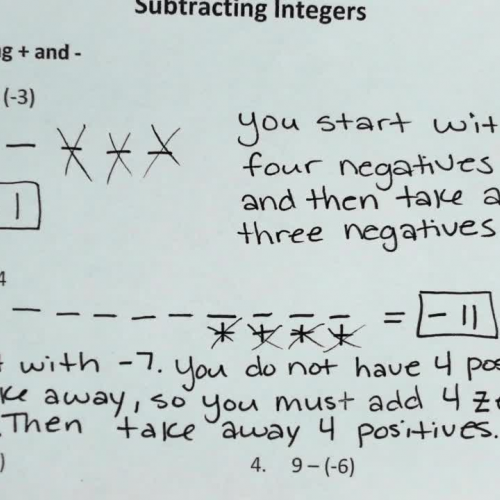 Subtracting Integers