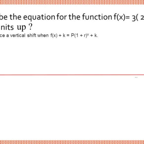 Equation of the transformed exponential v2