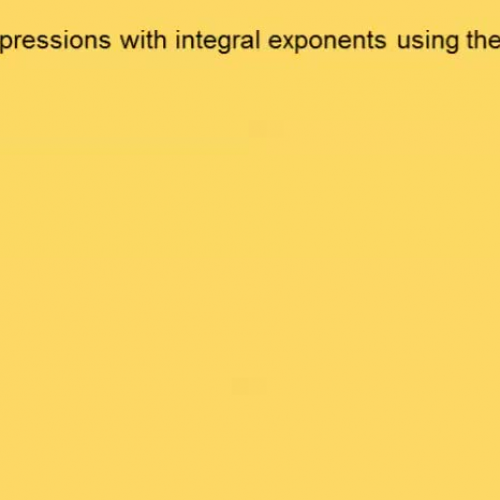 Rewrite algebraic expressions with integral exponents using the properties of exponents Video 2