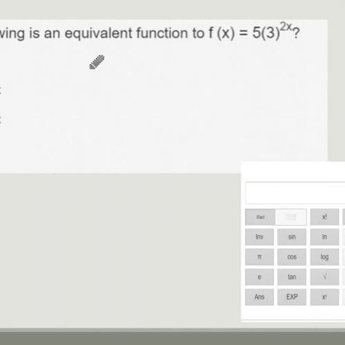 Equivalent Exponential Functions