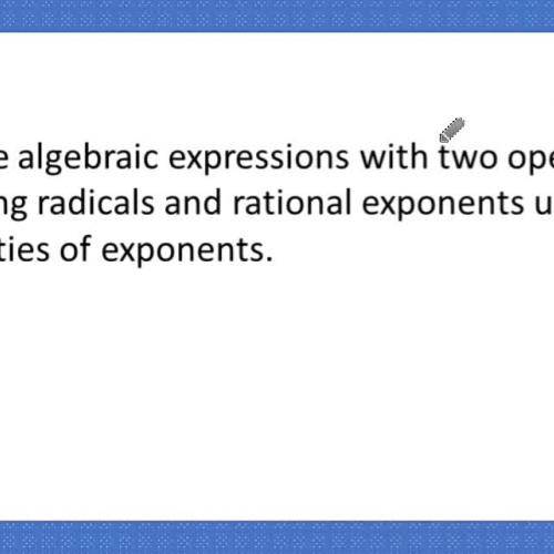 Two operations with radicals using properties video 2