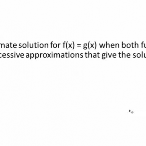 Approximate the solution of a system of equations2