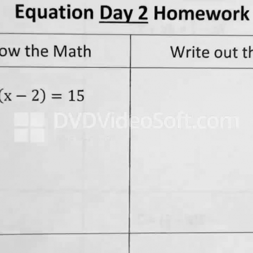 Equation Day 2