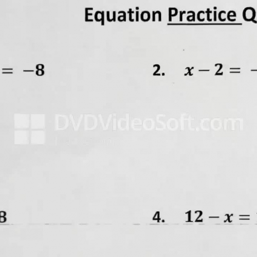 Equation Practice Quiz