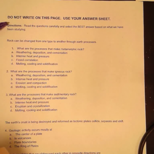 Geoscience Quiz 2 Read Aloud