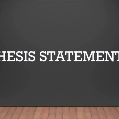 Thesis Statements for Research Papers
