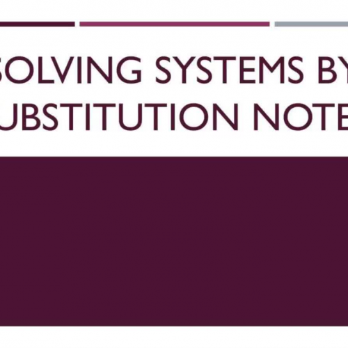 Substitution Notes 2017