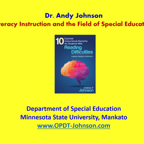 Literacy Instruction and the Field of "Special" Education