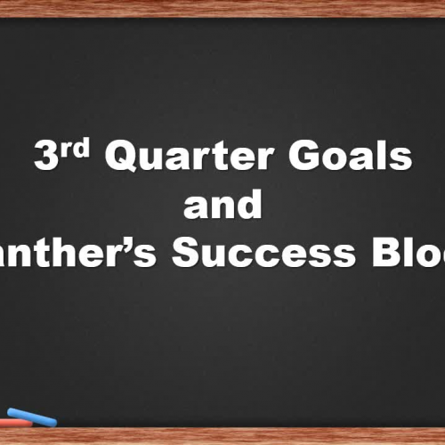 Goal Setting and Palmer Success Block