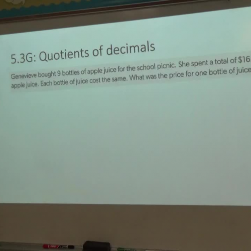 5.3G: Quotients of decimals