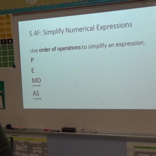 5.4F Simplify Numerical Expressions