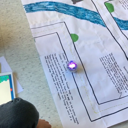 Using Sphero SPRK to Cite Textual Evidence in English and Reading