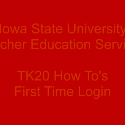 ISU_TK20_First Time Cooperating Teacher Login