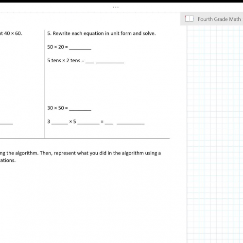 4th Grade Packet - questions 4 & 5