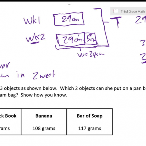 Lesson 37: Adding and Regrouping Measurements Using the Algorithm - questions 3 & 4