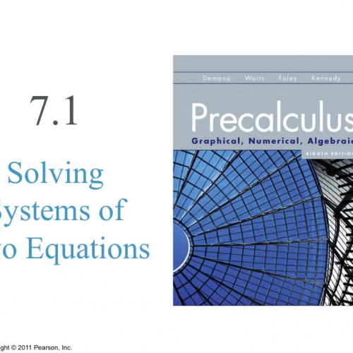 Precalculus 7.1